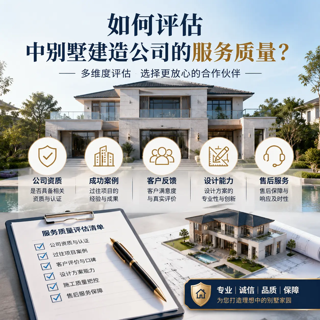 如何评估 西藏 中别墅建造公司的服务质量?