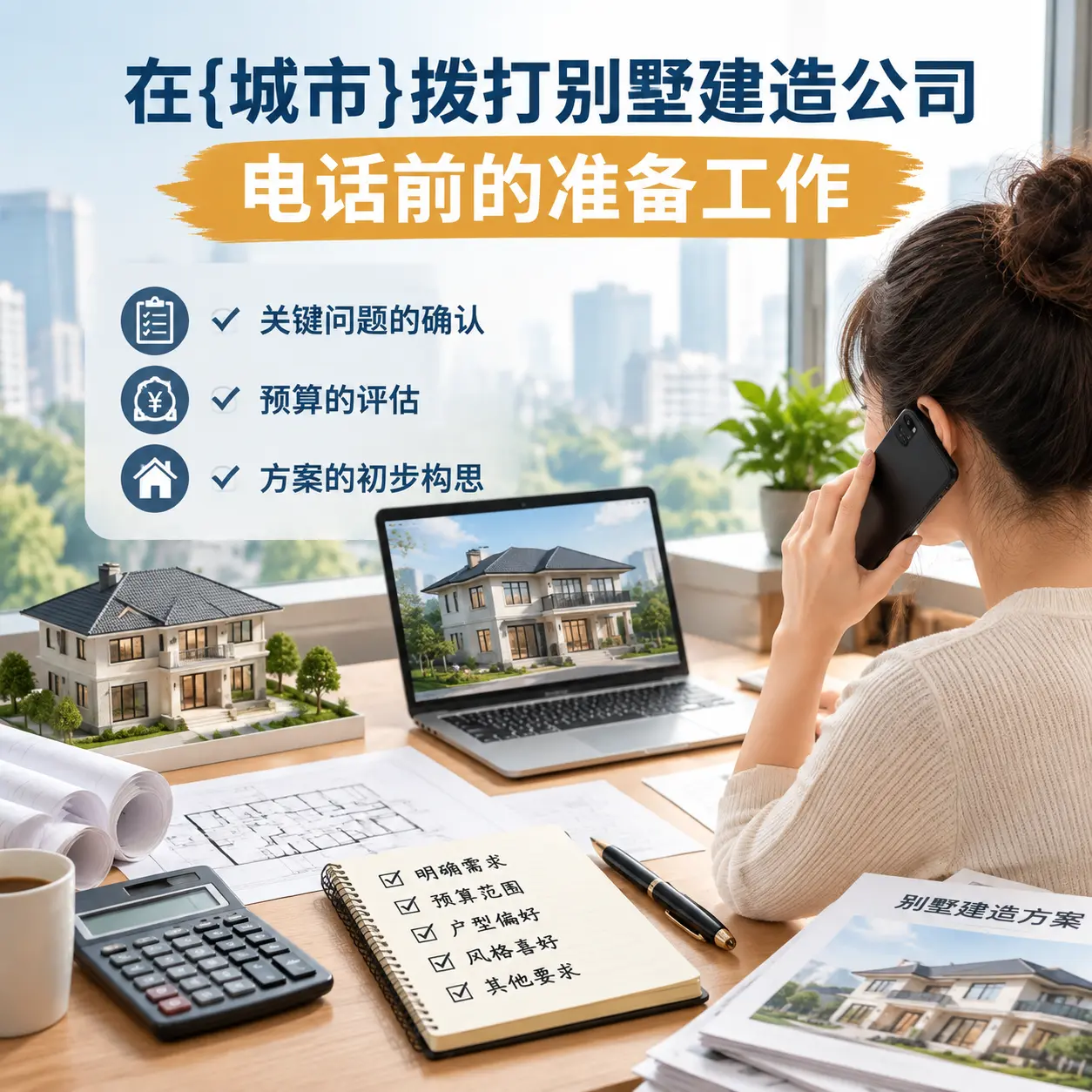 在西藏拨打别墅建造公司电话前的准备工作