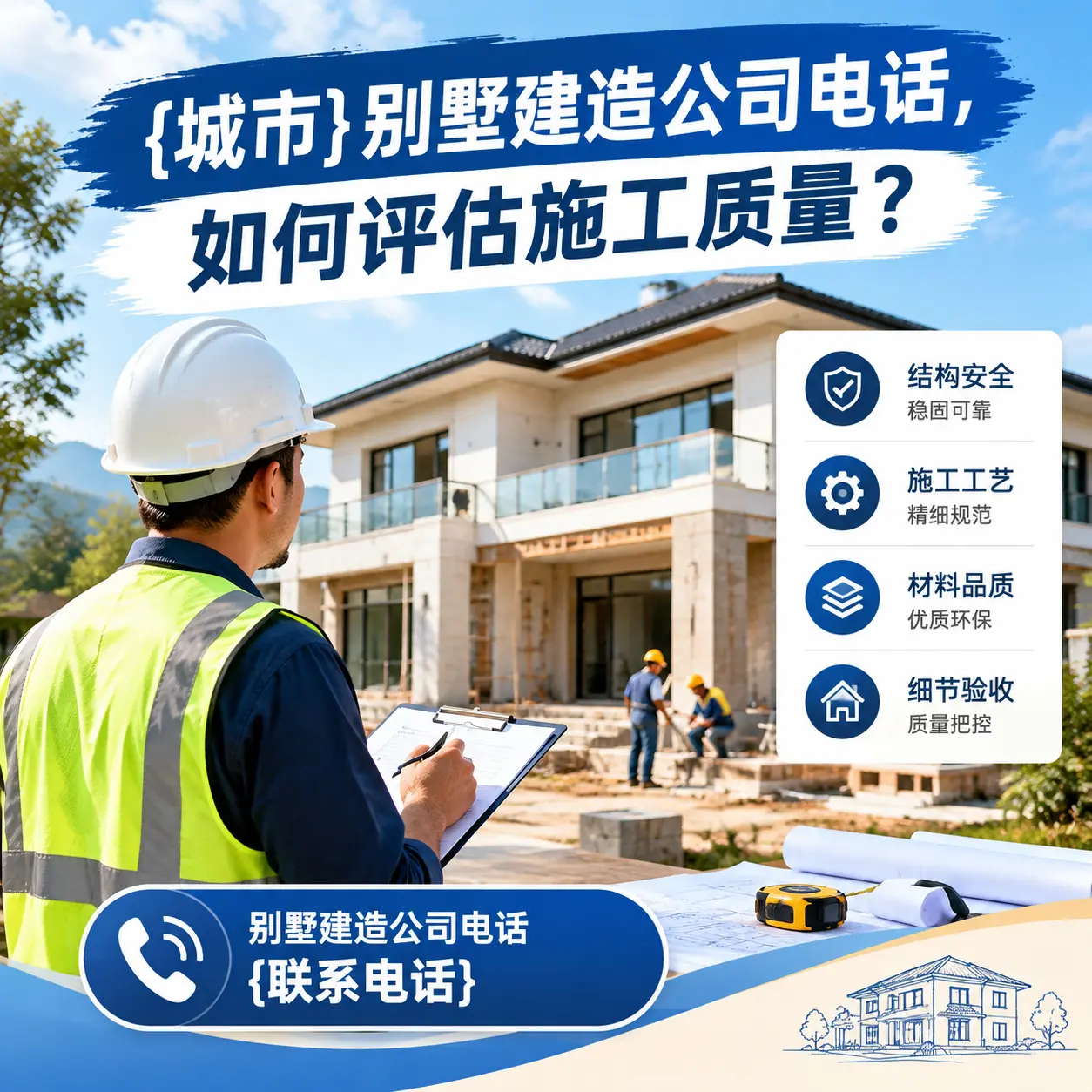 西藏别墅建造公司电话,如何评估施工质量?