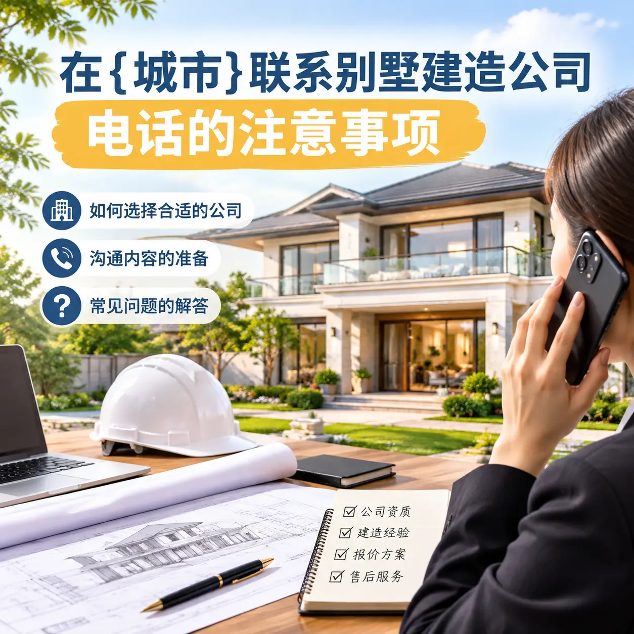 在西藏联系别墅建造公司电话的注意事项