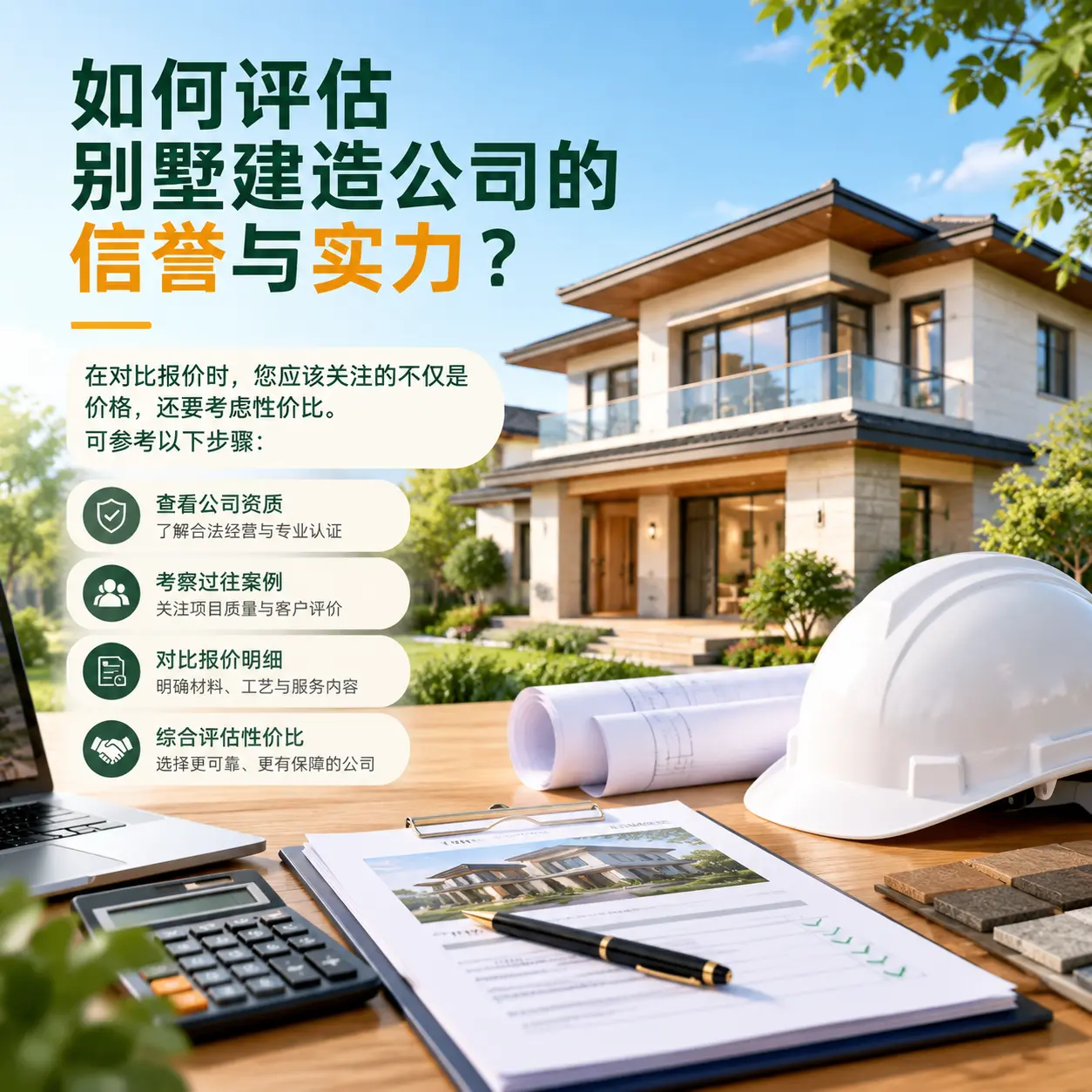 如何评估 西藏 别墅建造公司的信誉与实力?